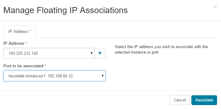 Floating IP géphez rendelése